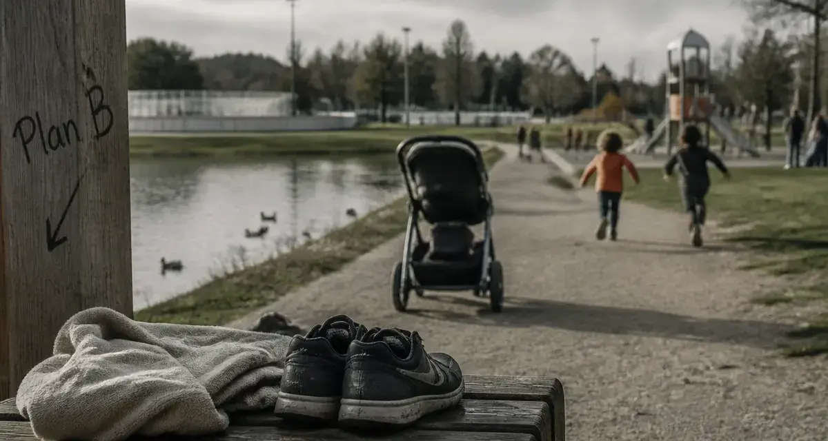 Activités gayeulles rennes : poussette, canards et patinoire en arrière-plan