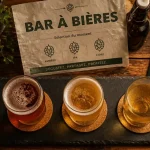 Bar Rennes : bières artisanales en terrasse, trois verres de bière