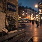 République Rennes, carrefour urbain et départs piétons vers le métro