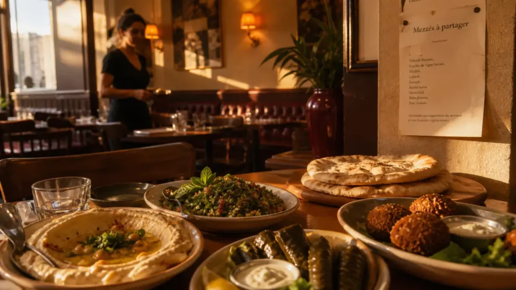 Restaurant libanais Rennes : mezzés à partager, houmous et falafels