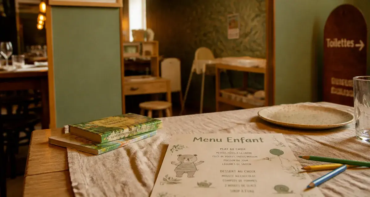 Restaurant rennes en famille : coin jeux et menu enfant