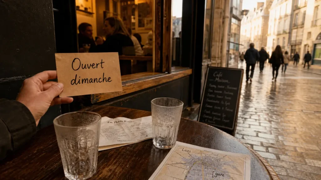 Restaurants dimanche à Rennes, centre ouvert