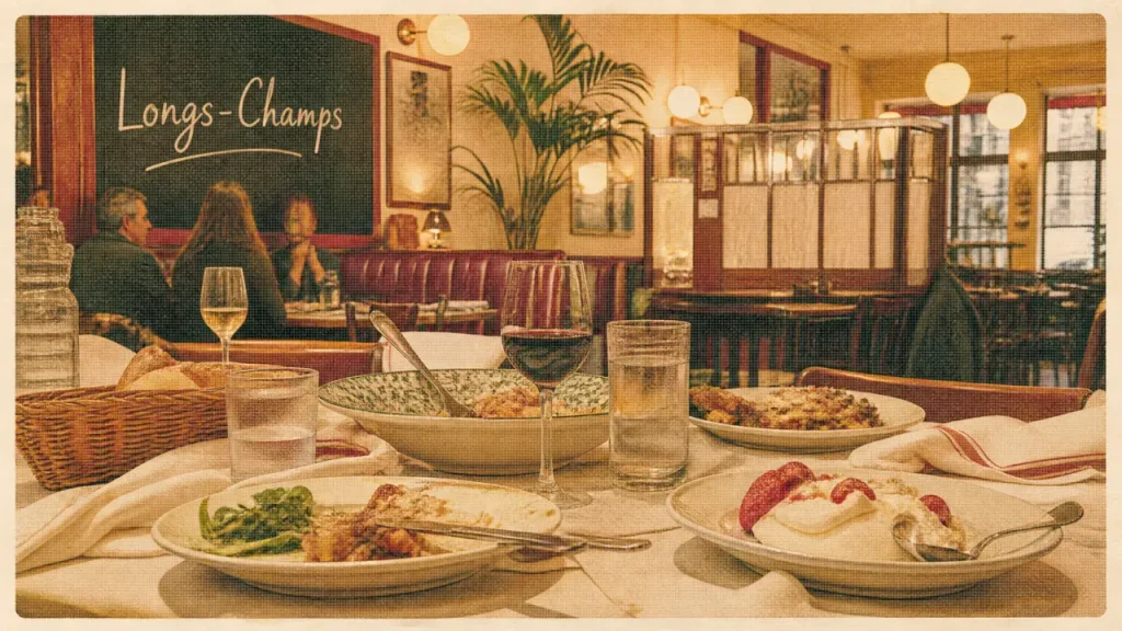Restaurants longchamps rennes : table en famille, salle brasserie lumineuse