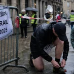 Urban trail Rennes 2025 : coureurs au départ à Rennes