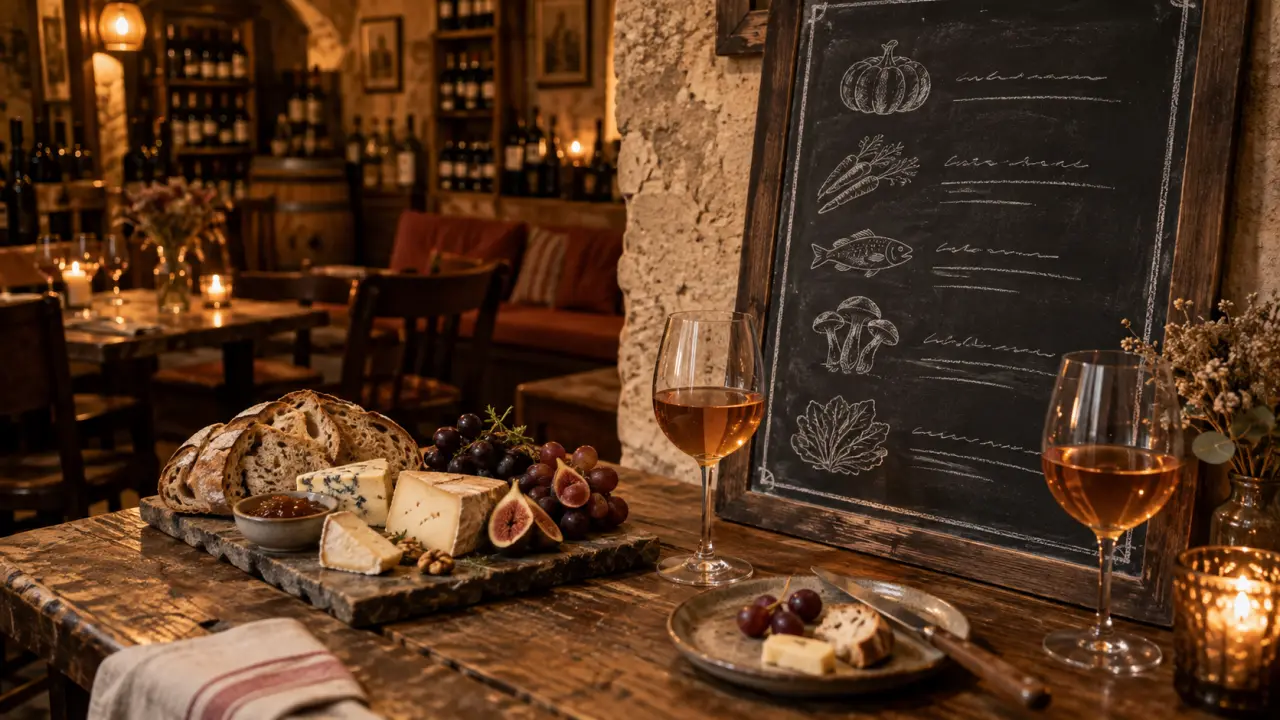 Alphonse restaurant Rennes : ardoise de saison et vins nature en intérieur