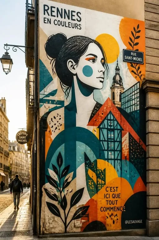 Street art à Rennes, une scène culturelle à ciel ouvert
