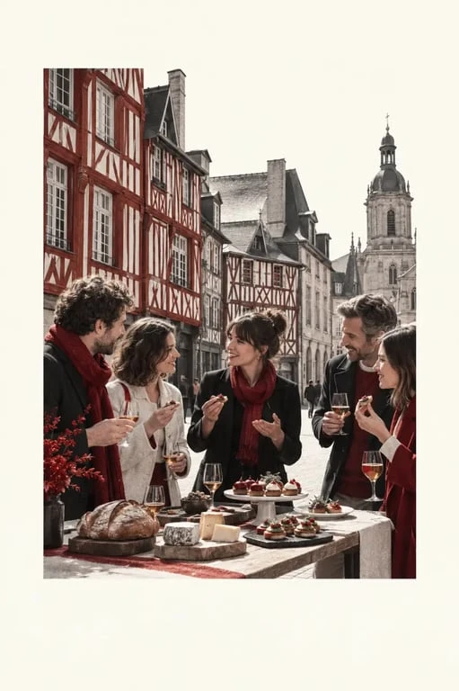 Balade gourmande à Rennes avec dégustations et découverte du centre historique