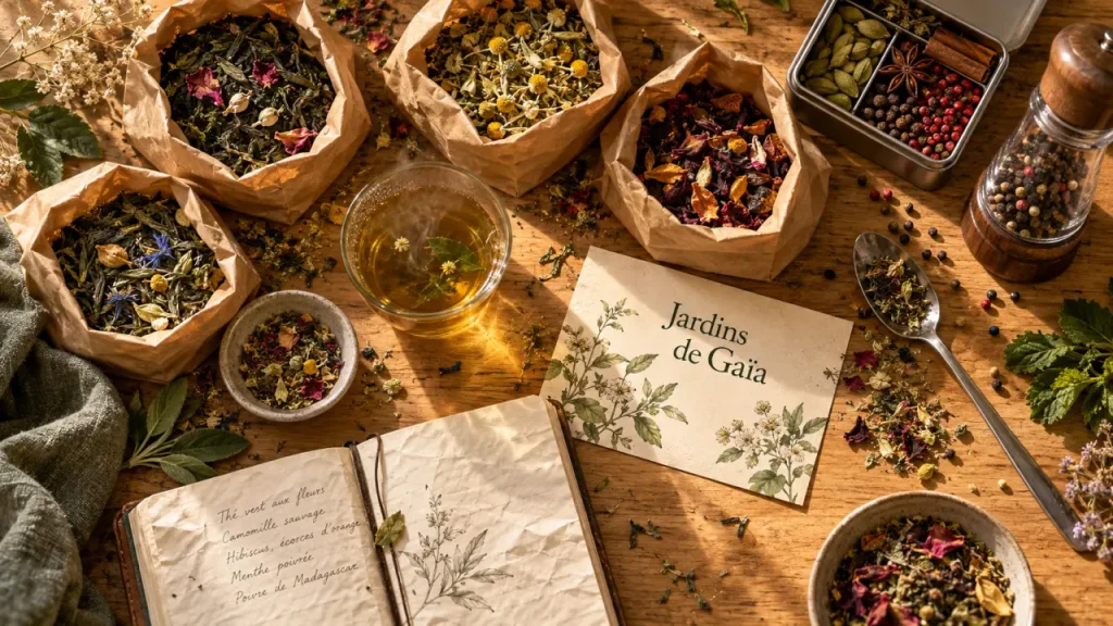 Gaia Rennes : thés bio à Cap Malo, vue table