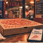 Pizzeria Rennes : pizza à emporter entre cartons et commande papier