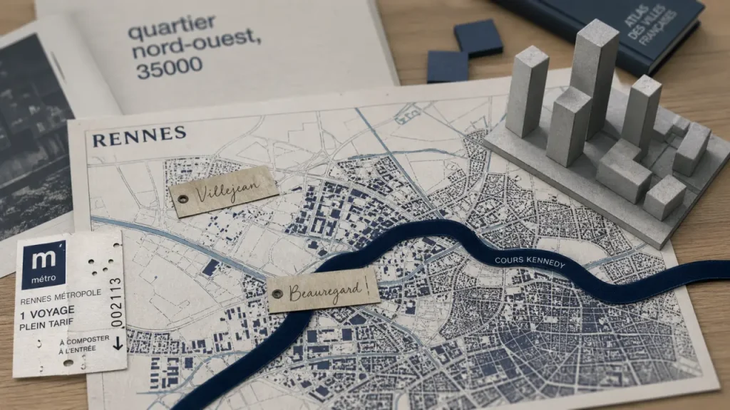 Villejean Beauregard Rennes : carte et repères du quartier nord-ouest