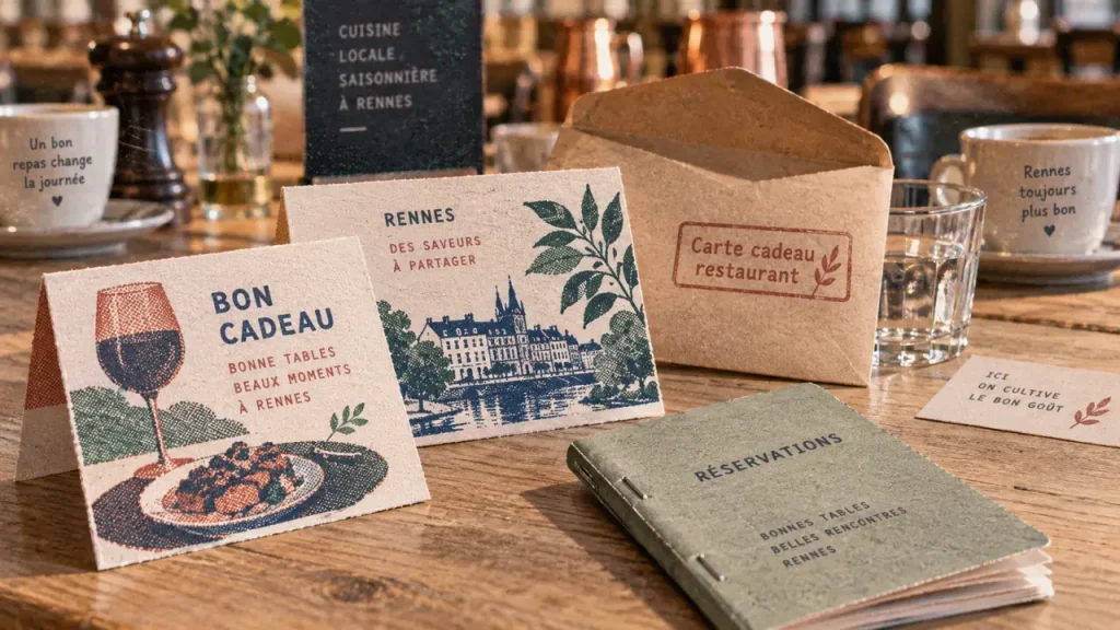 Carte cadeau restaurant à Rennes : choisissez entre adresse ciblée, cagnotte et coffret libre