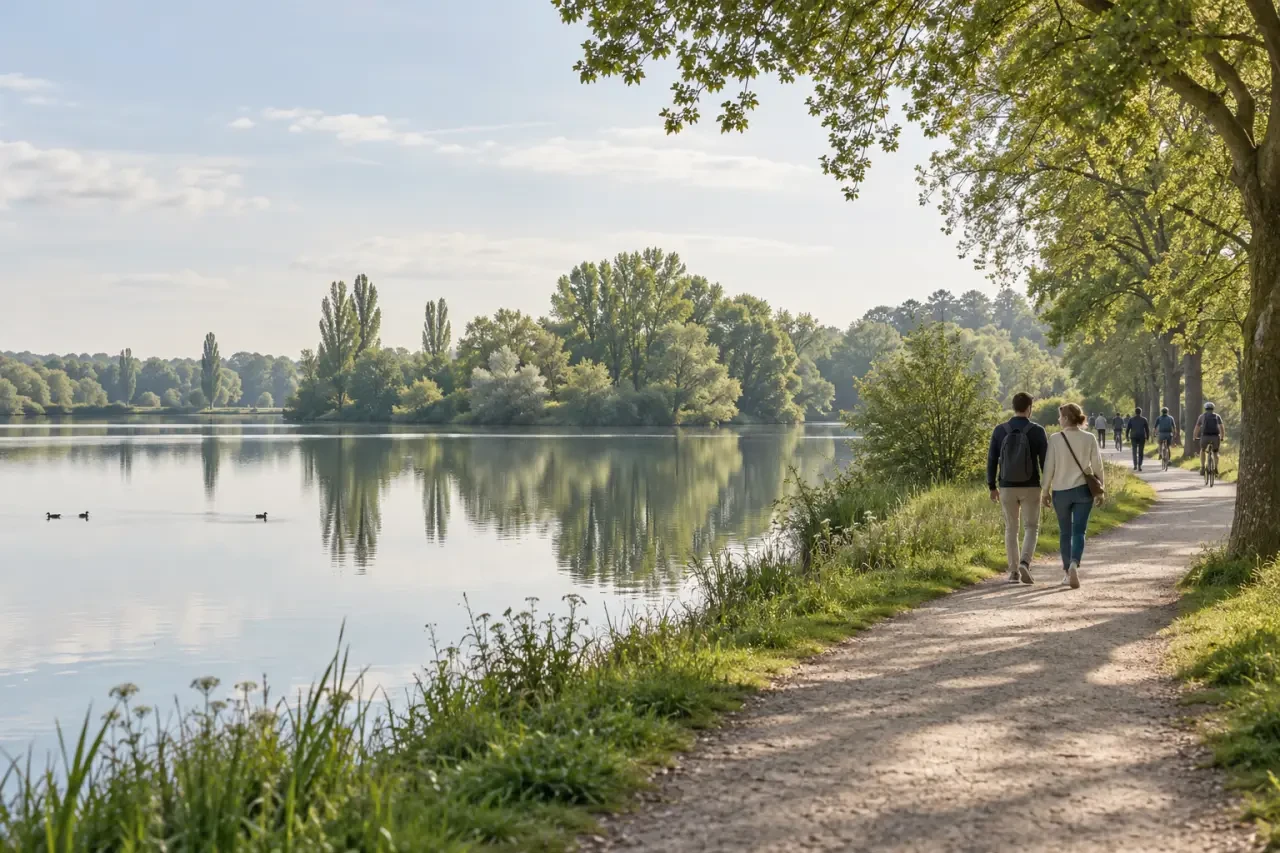 Rennes activités en plein air aux étangs d'Apigné