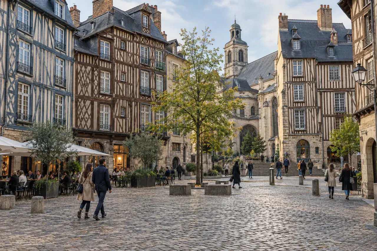 Rennes activités dans le centre historique autour de la place Sainte-Anne