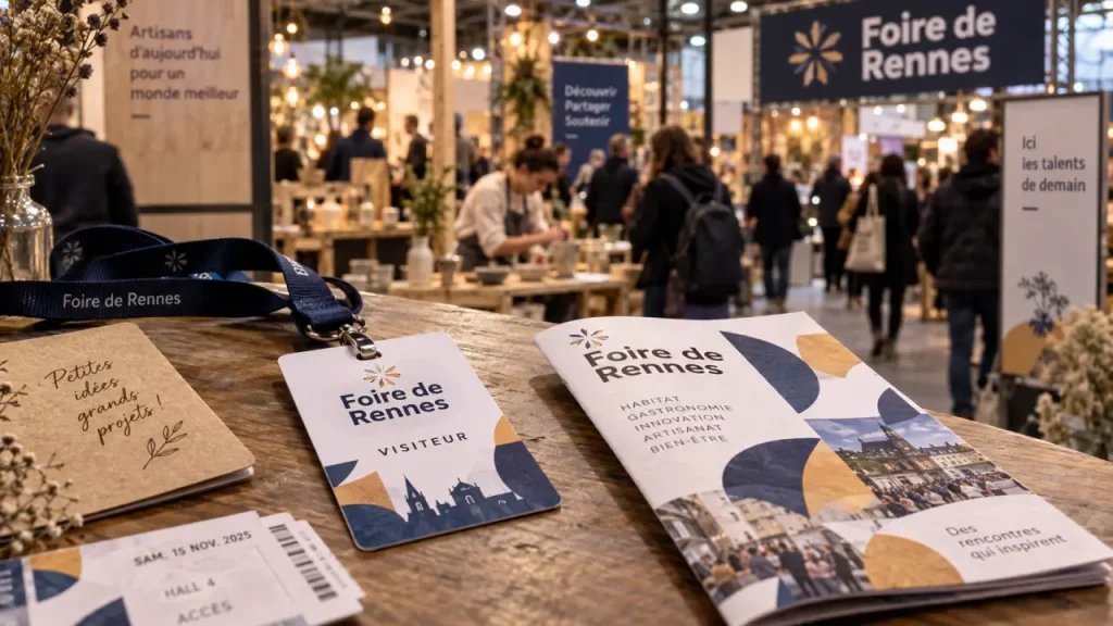 Foire de rennes : badge visiteur et billets à vérifier
