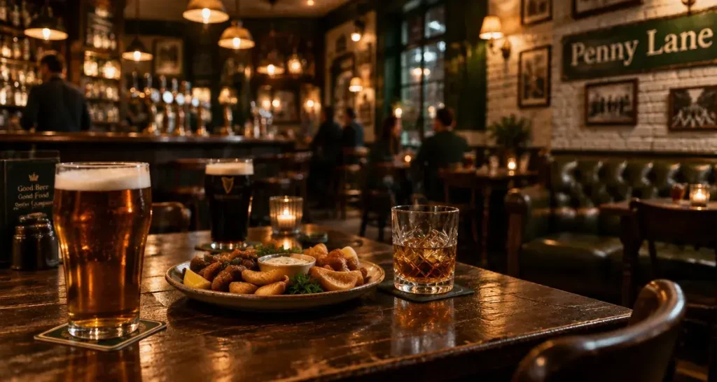 Penny Lane Rennes, pub british : pintes et fingerfood au bar