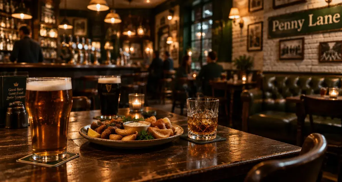 Penny Lane Rennes, pub british : pintes et fingerfood au bar