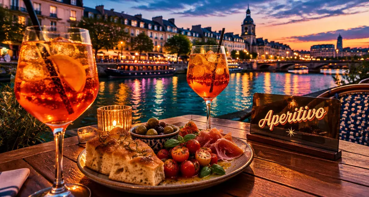 Sipario Rennes aperitivo italien, spritz et vue sur la Vilaine